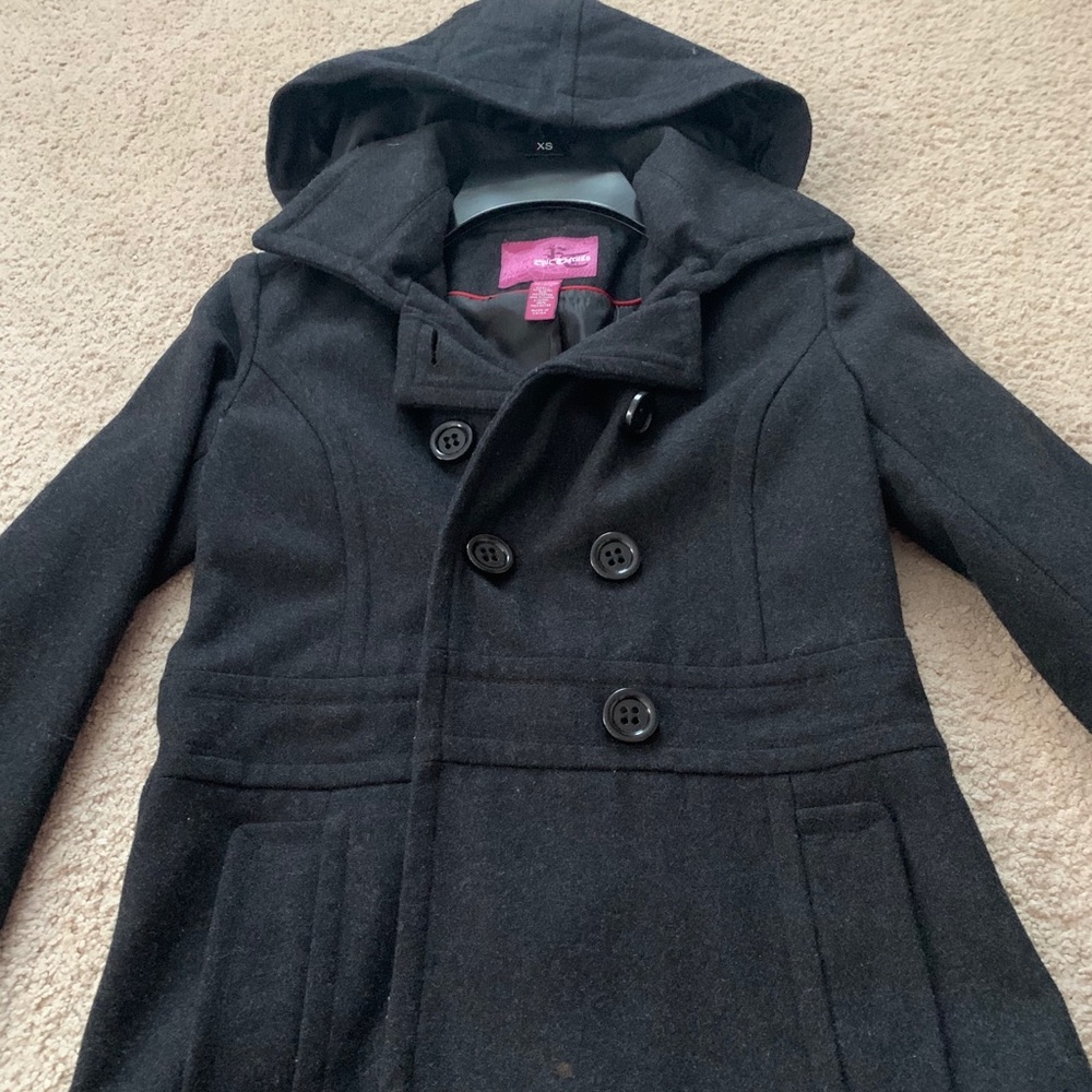 Black girls hooded coat